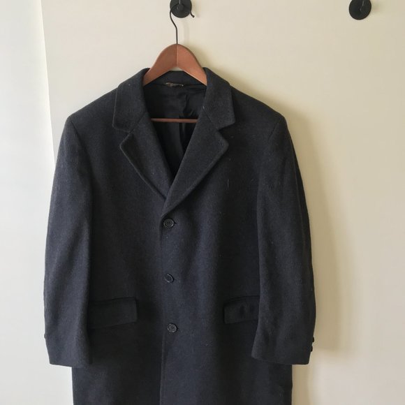 Vintage Alpacuna Overcoat Grey Wool 60's/70's - Picture 1 of 8